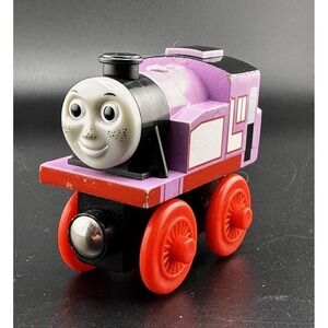 2008 Rosie Thomas & Friends Wooden Railway Train Freckles Purple Engine